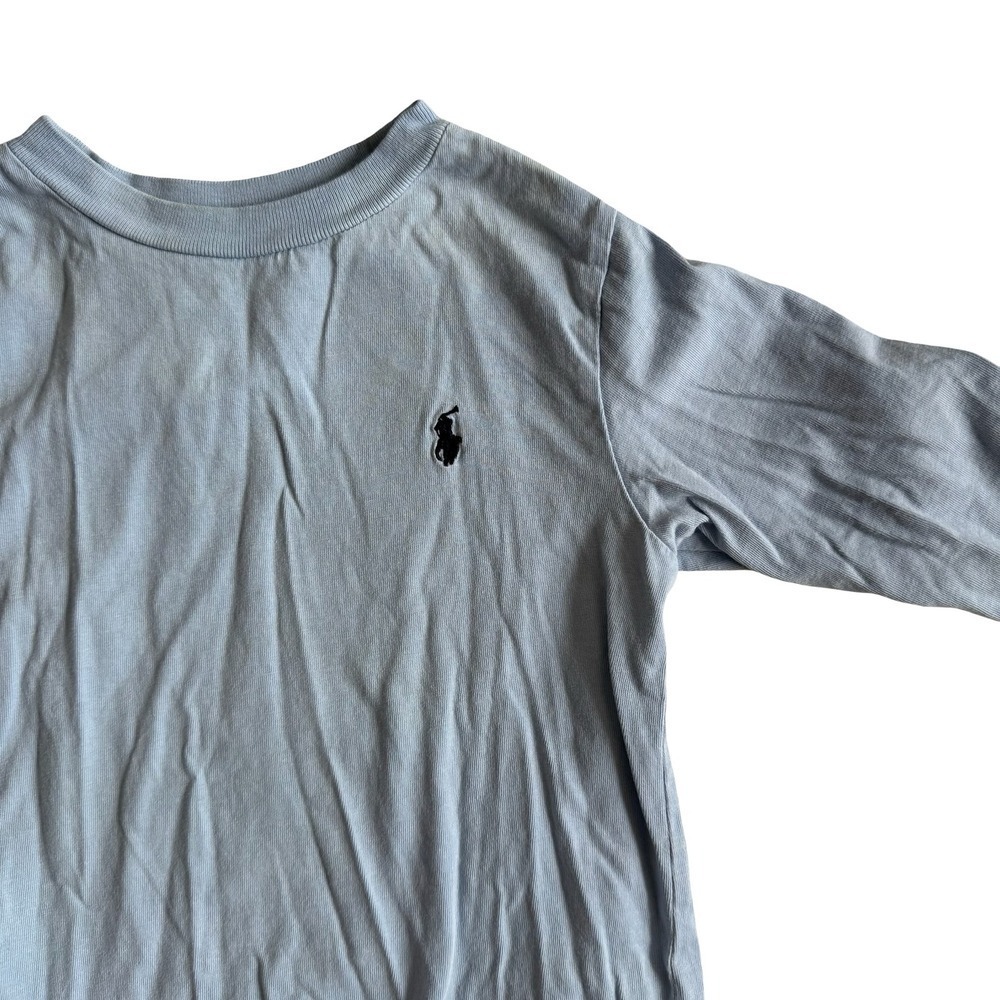 Polo Ralph Lauren Long Sleeve T-Shirt Blue Pony Logo Kids 2T - Picture 2 of 6